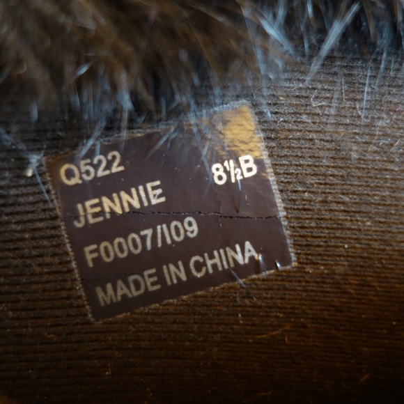 Coach Jennie Monogram Tan & Brown Lace-Up Faux Rabbit Fur Boots, Size 8.5 B - Picture 10 of 16